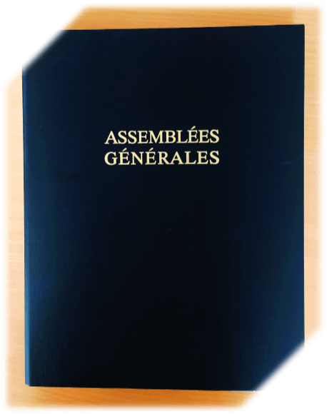 classeur d'assemblée générale